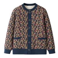 Women's Winter Camel Cotton Jacket for Middle-aged and Elderly: Plus Size, Warm, Fleece-Lined Coat for Mothers and Grandmas 2XL (105-120 jin)
