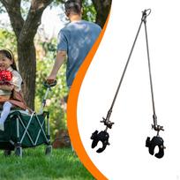 Bike Trailer Connector for Camping Cart Attachment Portable Premium Durability Stability Tow Rod 70cm
