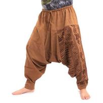 Vyriški Hiphop Harem Kelnės tarpkojo Baggy Joggers Didelio dydžio Boho Gypsy Aladdin Summer Bohemian Nepal Plačios kelnės Priežastys kelnės M ruda