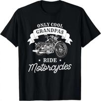 Tik šaunūs seneliai važinėja motociklais Motociklininko T-shirt S juoda