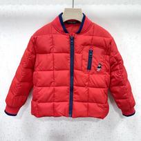Boys' Korean Style Lightweight Cotton Winter Jacket with Little Bear Embroidery 140 cm