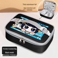 JOJO's Bizarre Adventure Insulated Cartoon Lunch Bag for Students and Work white
