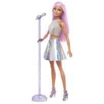 Barbie 65 Barbie at Work Pop Star Doll House Pretend Play Doll Ages Silver JCW42 Dress-up 3+