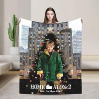 Home Alone Kevin McCallister Christmas Holiday  Blankets  Wool Funny Warm Throw Blankets for Bedspread Decoration 75x90cm