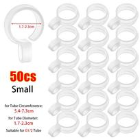 50 vnt. spintos drabužių pakabukas skalbimo reikmenys laikymo lentyna drabužių sagtelė naujas vėjui atsparus kabliukas 50Pcs S white