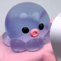 Homemade Bubble-Popping Octopus Squishy, Stress-Relief and Anger-Relief Bubble Squeeze Slow Rebound mėlyna