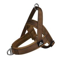 Escape-Proof Tactical Dog Harness with Soft Padded Durable Adjustable No Pull Easy Walking Training Large Dogs Vest Arnés Perro (Brown,S) ruda