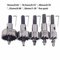 Carbide Tip HSS Drill Bit Hole Opener 16mm High Speed Steel Hole Saw Cutter Drill Bit For Stainless Steel Metal Alloy Drill
