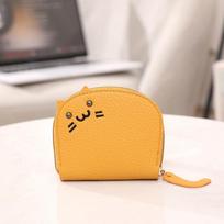 New Netflix Cute Multi-Card Cat Small Fresh Cartoon Coin Purse Premium Compact Carry-On balta