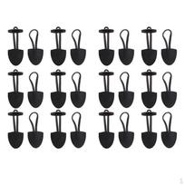 12 Pairs Leather Horn Toggle
