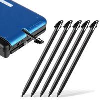 10 vnt. juodas plastikinis liečiamojo ekrano rašiklis Nintendo 3DS XL LL