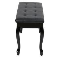 Wood Piano Bench with Storage Box PU Leather Padded Cushion for Recording Room Concert balta