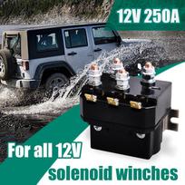 Universal 12V 250A Winches Solenoid Relay Replacement Spare Parts Winch Solenoid Relay Contactor for ATV SUV Premium Durable