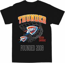 Philcos NBA Oklahoma City Thunder Thunder T-shirt juoda tinklelio S juoda