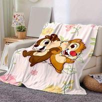 1 vnt., Žavingas Chip 'n' Dale pledas, puikiai tinkantis namų dekoravimui, sofos užvalkalui, lauko naudojimui, kelionėms 80cmx120cm