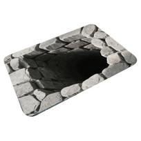 Floor Mat 3D Optical Illusion Rug with Realistic Hole Effect Soft Non-Slip Pet-Friendly Carpet Living Room Hallway Decorative Rug 40x60cm B