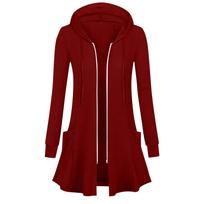 Women's Winter Coat Jacket Long Sleeve Horn Button Plush Warm Coat L