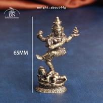 Antique Bronze Nepal guanyin Buddha Statue Solid Copper Buddha Figures Ornaments Buddhist Faith People Home Decorations Crafts gray