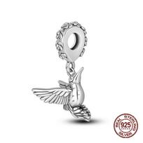 copper Color Flamingos Feather Flowers Birds Charm Bead Charms Bead Charms Compatible With Pandach Authentic Bracelets Fine Fashion Do It Yourself Jew