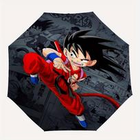 1pc Goku, Dragon Ball Automatic Umbrella 8-Bone Design Compact Gear for Outdoor Travel, Perfect Gift for Friends yy250821057