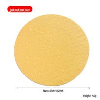 Pottery Wheel Mat: Clay Sculpture Absorbent Towel & Support Board for Throwing Table white