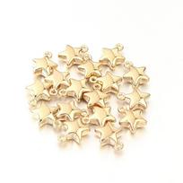 50pcs CCB Star Charms Gold Rhodium Color Charms Pendants For Jewelry Making DIY Bracelets Necklace Earrings Keychain Accessories white