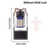 Red Blue Universal Size Push Type Water Dispenser Switch Faucet Hot/Cold Key With Child Lock Tap Replacement Part as the picture