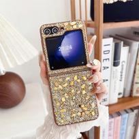 For Samsung Z Fold 7 6  Glitter Diamonds Case for Samsung Galaxy Z Flip 7 6 5 4 3 Flip6 Z Flip 7 Rhinestone Bling Cover Zflip-7