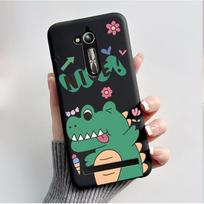 For Asus Zenfone Go ZB500KL Case Funda Soft Silicone Capa Black Shell Cover Cute Flower Cartoon Printing Phone Casing Coque Asus Zenfone Go ZB500KL