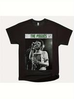 Airiška liaudies muzika 80-tieji The Pogues Muzika Šiurkštūs Marškinėliai Klasikiniai Nauji Su Etiketėmis Gildan Vasaros Mada Atsitiktiniai Patogūs Vyriški Juodi Medvilniniai Marškinėliai 230g L gray