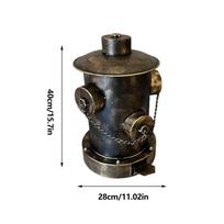 Garbage Can Large Capacity Fire Hydrant Shaped Dispenser With Pedal Trash Bin With Lid For Outdoor Car Office Home Bedroom žalia