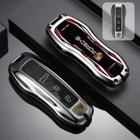Cinko Lydinio Automobilio Raktų Dėklas Dangtelis Korpusas Porsche Panamera Spyder Carrera Macan Boxster Cayman Cayenne 911 718 981 991 Priedams