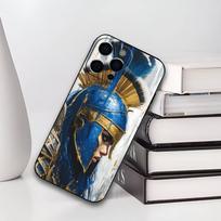 Cool Spartan Phone Case For iPhone 17,16,15,14,13,12,11 Plus,Pro Max,XS,Soft Black Cover iPhone12PRO