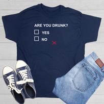 Are You Drunk Sarcastic Humor Graphic Novelty Funny T Shirt M