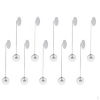 10pcs Bulk Blank Long Hat Scarf Brooch DIY Boutonniere Pin