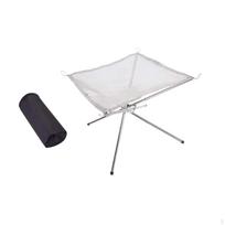 Camping Fire Pit, Wood Stove, Heavy Duty, Detachable, Foldable, for Picnic, Patio, Travel, Outdoor 56x56x43cm