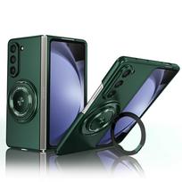 Magnetinis besisukantis stovas apsauginis dėklas Samsung Galaxy Z Fold7/Fold6/Fold5 Galaxy Z Fold 6 tamsiai žalia spalva