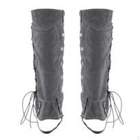 Pirate Boot Covers - Stylish Leg Guards for Cosplay and Stage Performances pilka spalva