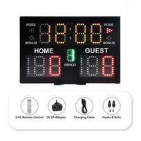 Tabletop Score Board Portable Electronic Scoring Display Screen Indoor Digital LED Scoreboard Basketball Volleyball Tennis Game black