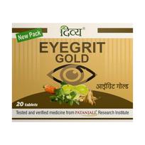 Patanjali Divya Eyegrit Gold Ayurvedic Eye Health Tablets 20 Count Pack for Vision Support Care