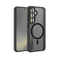 Matinis dėklas, skirtas Samsung Galaxy A56 A36 A26 A16 A06 A55 A35 A54 A25 A15 A14 A05, su Magsafe, stipriai magnetinis, belaidžio įkrovimo dangtelis Galaxy A14 gray