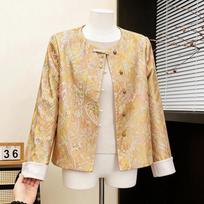 Chic Spring Outerwear: Modern Chinese-Inspired Jacket for Moms - Perfect Spring/Autumn Gift for Mother's Day 3XL (140-160 lbs recommended)