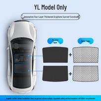 Enhanced Graphene Sunroof Shade for Tesla Model 3/Y - Sun Protection & Cooling