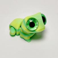 3D Printing Cute Big-eyed Frog Figure Toy Home Decorations Joints Movable Realistic Eyes Mini Frog Animal Toy Children Gifts