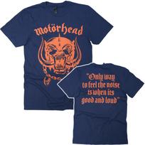 Official Motorhead T Shirt Good And Loud New Blue S M L XL XXL M