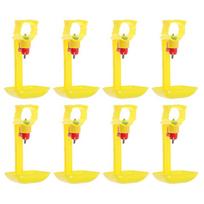 8pcs Chicken Automatic Waterer Feeder For Chickens Pigeons Quail Farm Household Use Chicken Waterer Poultry Feeding 12.5X6.6X6.6CM