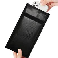 Signal Blocking Pouch Faraday Cage Remote Control Package Keyless Rfid Shielding Package Car Fireproof Accessories United States gray