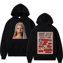 Retro Beyoncé Denim Carter Tour Men's Album Harajuku Hoodie Hip Hop Sweatshirt Pullover Sportswear Autumn and Winter Fashion Unisex Sweatshirt XS juoda