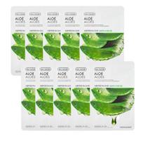 The Face Shop Aloe Real Nature Mask Sheet (1 Sheet × 10 Packs)