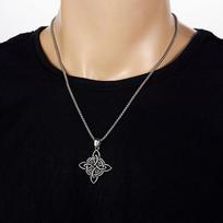 Vintage Witch Knot Pendant Necklace Punk Celtic Knot Necklace Men Women Jewelry Accessries Gift CLE